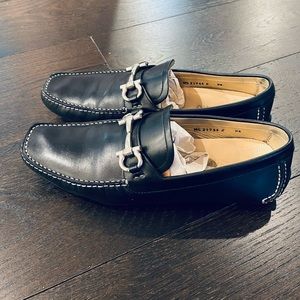 Salvatore Ferragamo - Driver with Gancini Ornament Mens Shoes